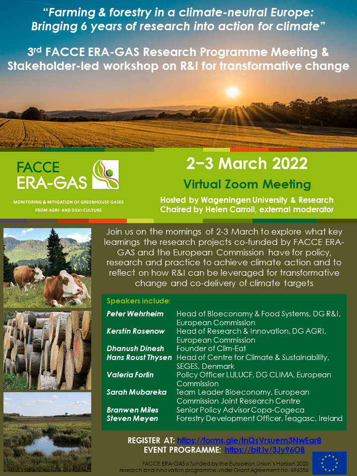 FACCE ERA-GAS Stakeholder workshop: research for transformative change